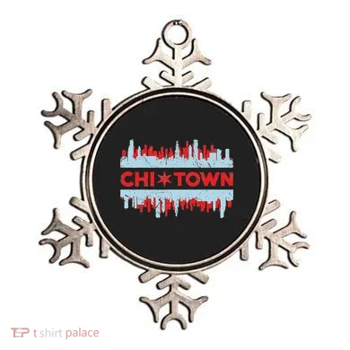 Chicago Chi Town Flag Skyline Ornament