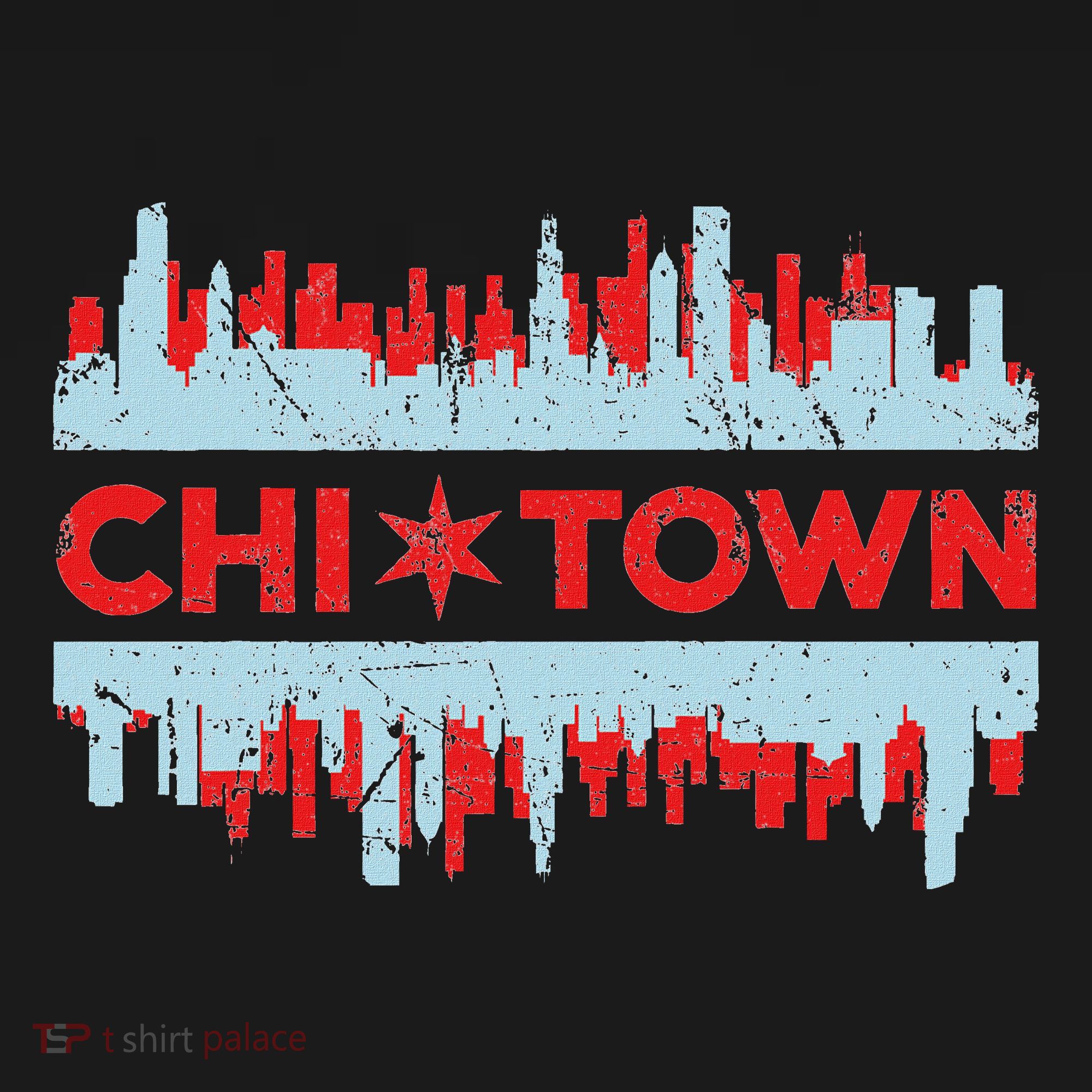 Chicago Chi Town Flag Skyline Ornament