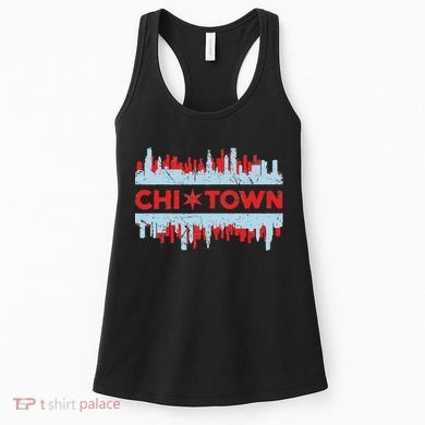 Chicago Chi Town Flag Skyline Women's Tank Top