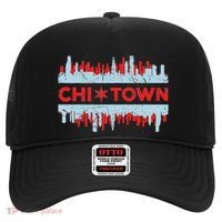 Chicago Chi Town Flag Skyline Hat thumb 0