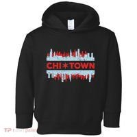 Chicago Chi Town Flag Skyline Toddler Hoodie thumb 0