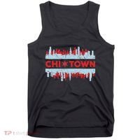 Chicago Chi Town Flag Skyline Tank Top thumb 0