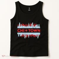 Chicago Chi Town Flag Skyline Tank Top thumb 2