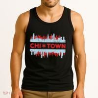 Chicago Chi Town Flag Skyline Tank Top thumb 3