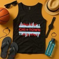 Chicago Chi Town Flag Skyline Tank Top thumb 4