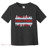 Chicago Chi Town Flag Skyline Toddler T-Shirt thumb 0