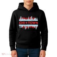 Chicago Chi Town Flag Skyline Kids Hoodie thumb 4