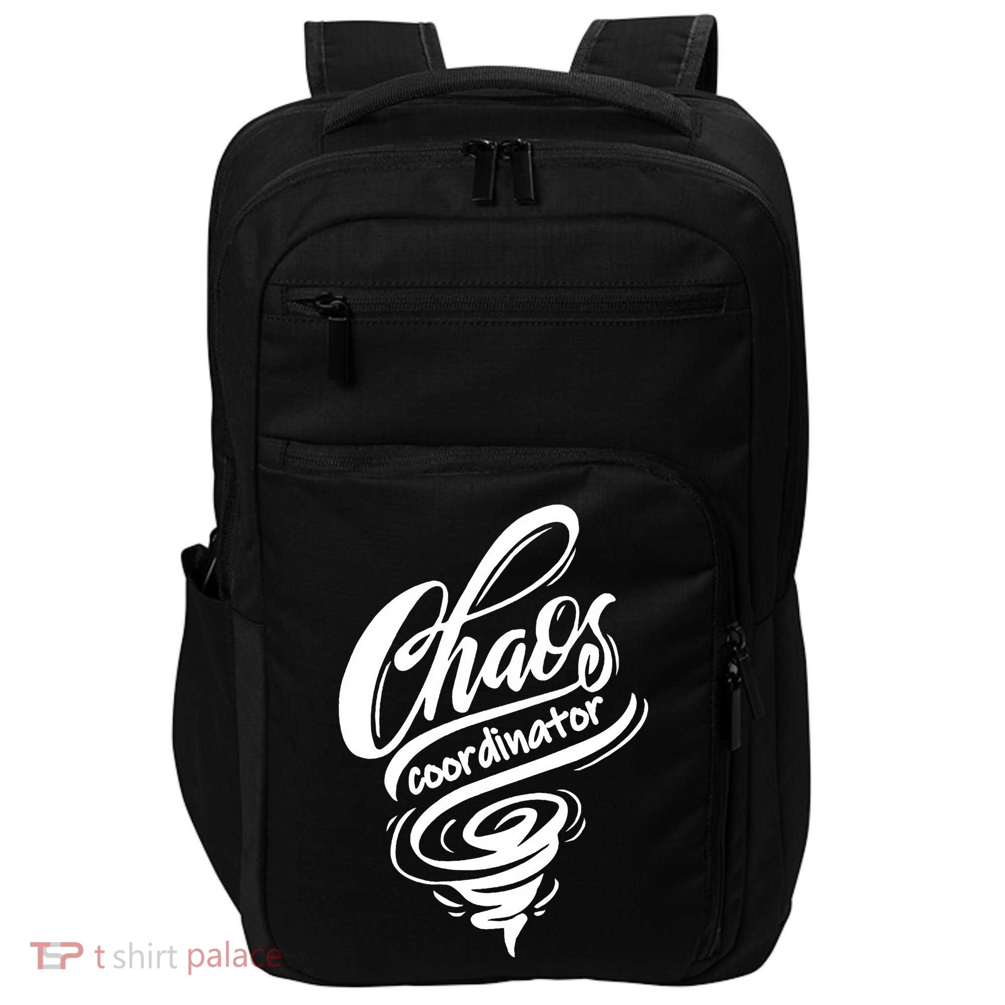 Chaos Coordinator Teacher Letter Impact Tech Backpack