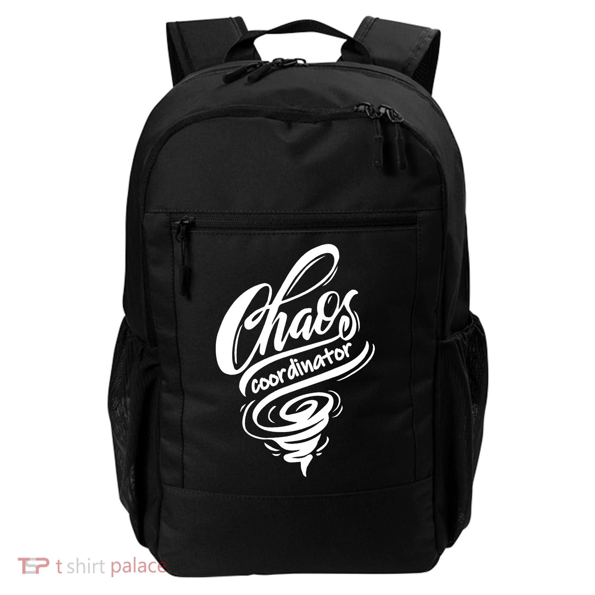 Chaos Coordinator Teacher Letter Backpack