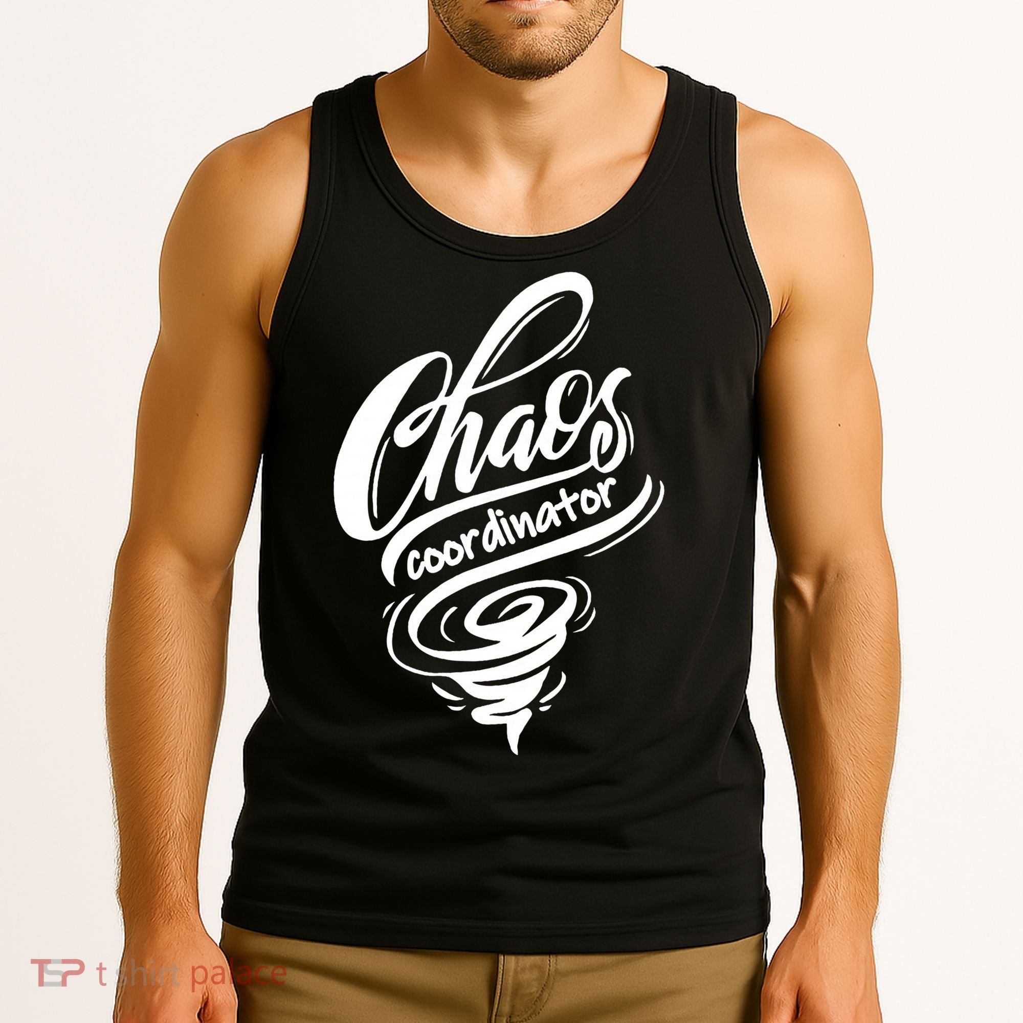 Chaos Coordinator Teacher Letter Tank Top