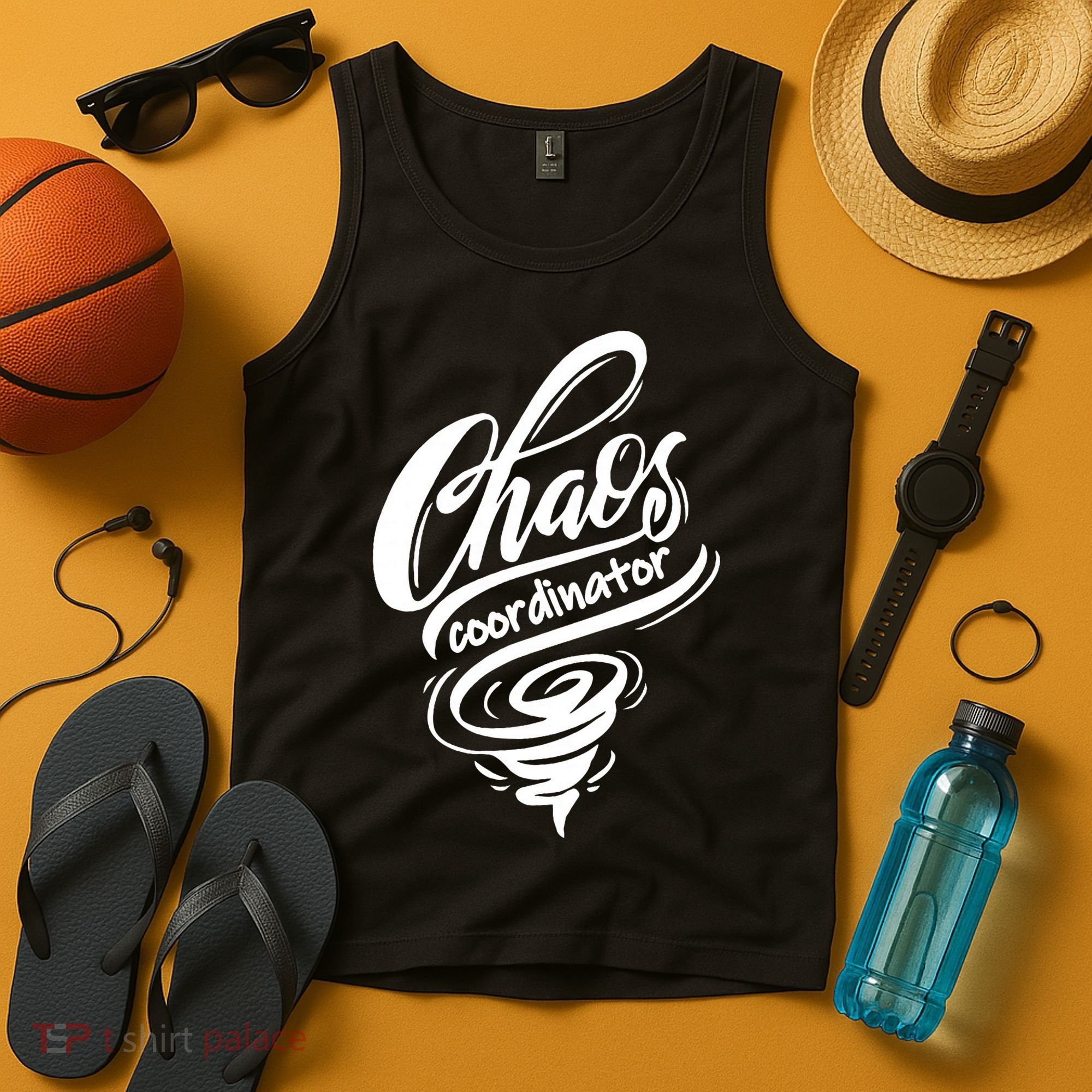 Chaos Coordinator Teacher Letter Tank Top