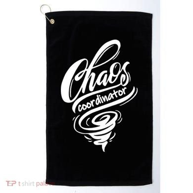 Chaos Coordinator Teacher Letter Golf Towel
