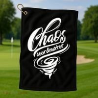 Chaos Coordinator Teacher Letter Golf Towel thumb 1
