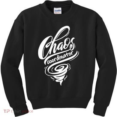 Chaos Coordinator Teacher Letter Kids Sweatshirt
