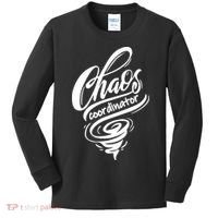 Chaos Coordinator Teacher Letter Kids Long Sleeve Shirt thumb 0