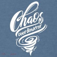 Chaos Coordinator Teacher Letter Comfort Colors Garment-Dyed Hooded Sweatshirt thumb 2