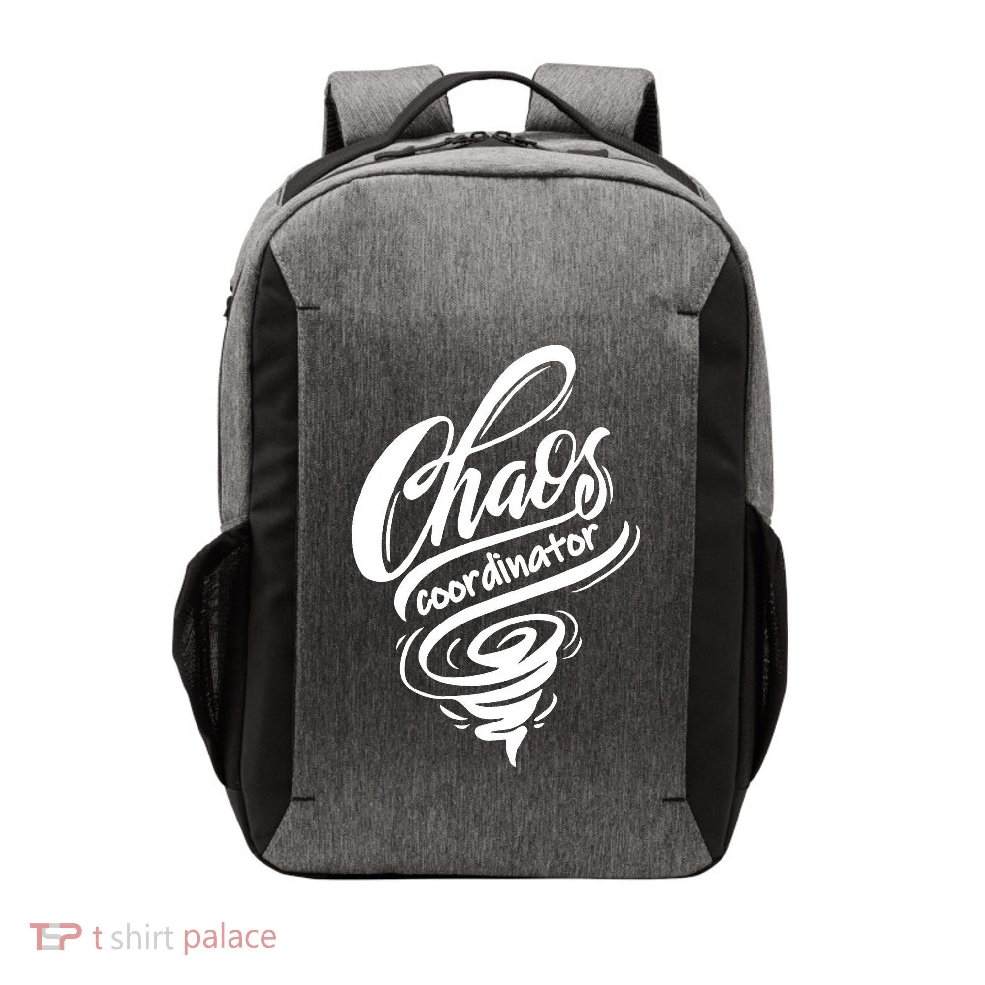 Chaos Coordinator Teacher Letter Vector Backpack