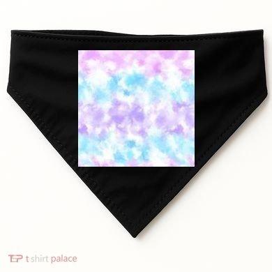 Cotton Candy Tie Dye USA-Made Doggie Bandana