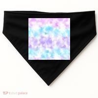 Cotton Candy Tie Dye USA-Made Doggie Bandana thumb 0