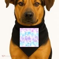 Cotton Candy Tie Dye USA-Made Doggie Bandana thumb 1
