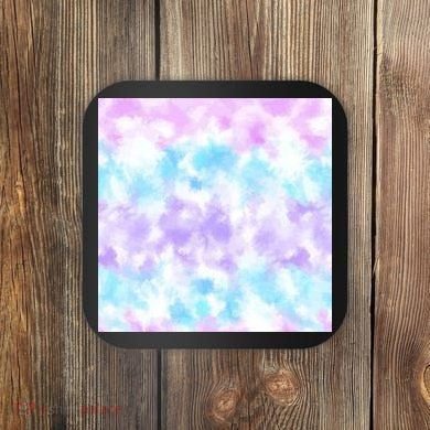 Cotton Candy Tie Dye Coaster
