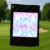 Cotton Candy Tie Dye Golf Towel thumb 1