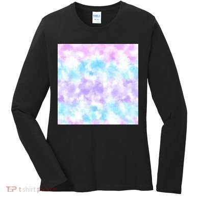 Cotton Candy Tie Dye Women's Long Sleeve Shirt