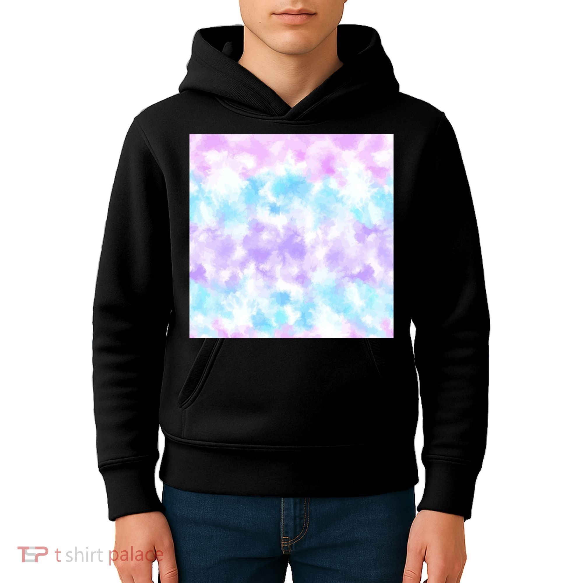 Cotton Candy Tie Dye Kids Hoodie