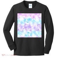 Cotton Candy Tie Dye Kids Long Sleeve Shirt thumb 0