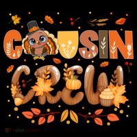 Cousin Crew Thanksgiving Turkey Fall Leaves Matching Family Funny Gift Coffee Mug thumb 5