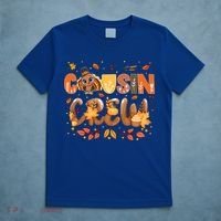 Cousin Crew Thanksgiving Turkey Fall Leaves Matching Family Funny Gift T-Shirt thumb 5