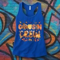 Cousin Crew Thanksgiving Turkey Fall Leaves Matching Family Funny Gift Women's Tank Top thumb 3