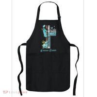 Christian Cross Teal Ribbon Survivor Fighter Ovarian Cancer Apron thumb 0