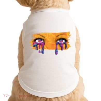 Crying Colorful Tears Sad Eyes Doggie Tank