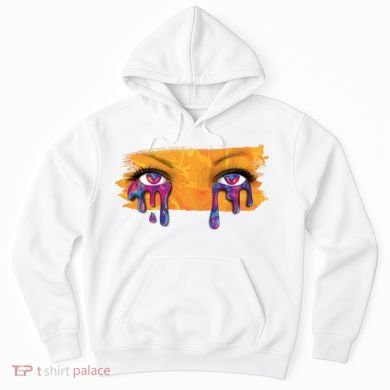 Crying Colorful Tears Sad Eyes Hoodie