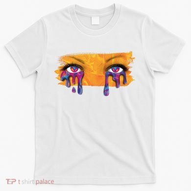 Crying Colorful Tears Sad Eyes T-Shirt