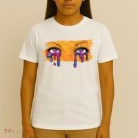 Crying Colorful Tears Sad Eyes T-Shirt thumb 4