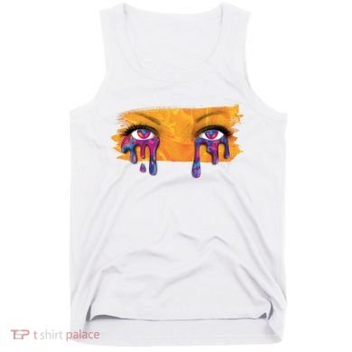 Crying Colorful Tears Sad Eyes Tank Top