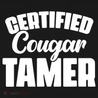Certified Cougar Tamer Hunter Slayer Wild Cat Cougars Sweatshirt thumb 3