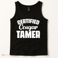 Certified Cougar Tamer Hunter Slayer Wild Cat Cougars Tank Top thumb 2