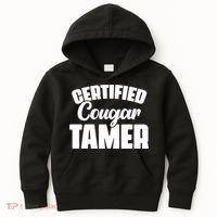 Certified Cougar Tamer Hunter Slayer Wild Cat Cougars Kids Hoodie thumb 0