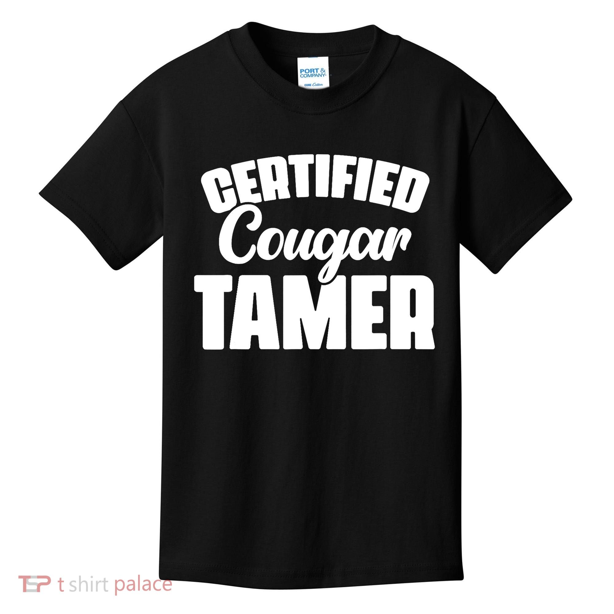 Certified Cougar Tamer Hunter Slayer Wild Cat Cougars Kids T-Shirt
