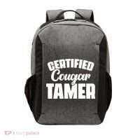 Certified Cougar Tamer Hunter Slayer Wild Cat Cougars Vector Backpack thumb 0