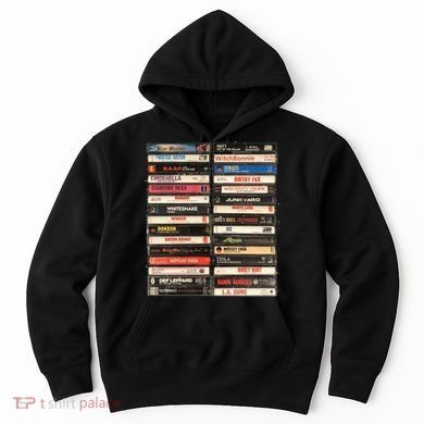 Classic Cassette Tape 1970s 1980s 1990s Hoodie