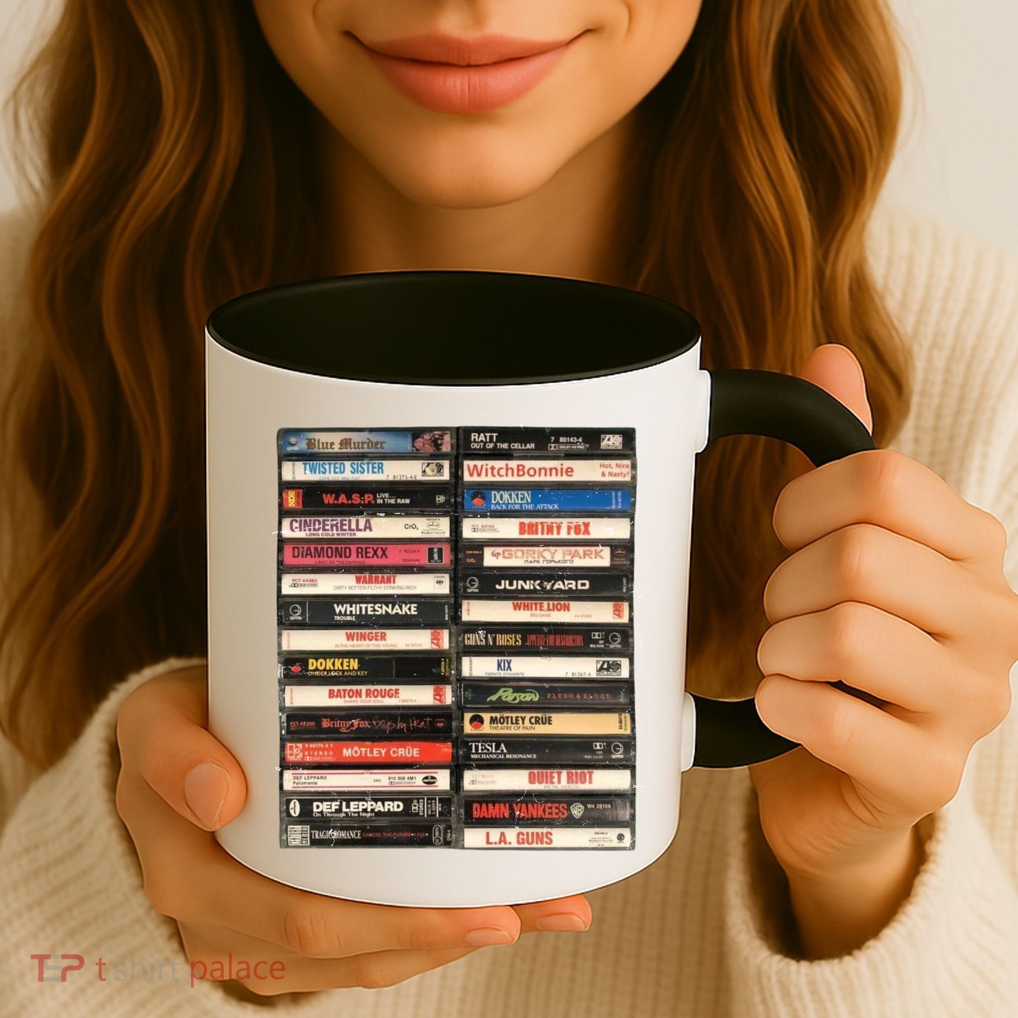 Classic Cassette Tape 1970s 1980s 1990s Coffee Mug