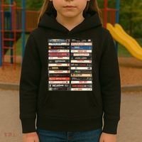 Classic Cassette Tape 1970s 1980s 1990s Kids Hoodie thumb 3