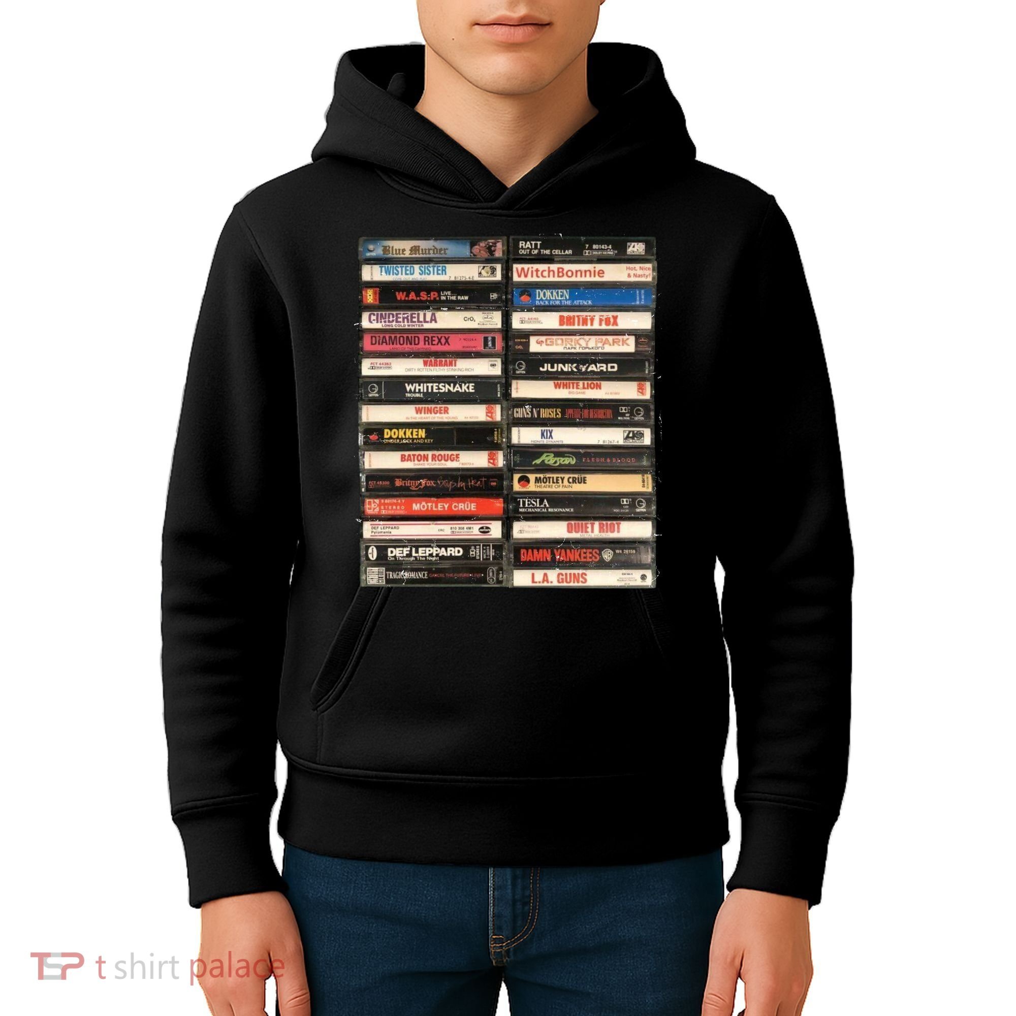 Classic Cassette Tape 1970s 1980s 1990s Kids Hoodie