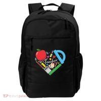 Cute Cool Teacher School Tools Heart Backpack thumb 0