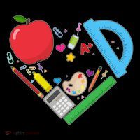 Cute Cool Teacher School Tools Heart Coffee Mug thumb 5