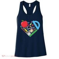 Cute Cool Teacher School Tools Heart Women's Tank Top thumb 0